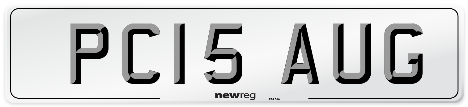 PC15 AUG Number Plate from New Reg